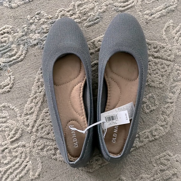 NWT Old Navy gray flats loafers ballet slipper - Picture 1 of 3